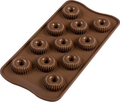 Silikomart Choco Crown SCG49 Formă de Patiserie Bomboane de Ciocolată din Silicon 11 Locuri 1buc