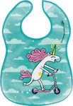 Laken Unicorning Waterproof Bib Plastic with Hoop & Loop Fastener & Pocket Green for 24 m+ YBUA