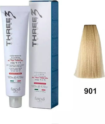 Faipa Three Colore Cream Color Vopsea de Păr Blond 901 Chantre înflorit 120ml