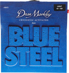 Dean Markley Blue Steel Bass Set of Strings Steel 45 - 100 Inches Light
