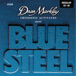 Dean Markley Set of Steel Strings for Electric Guitar Blue Electric Regular 10 - 46"