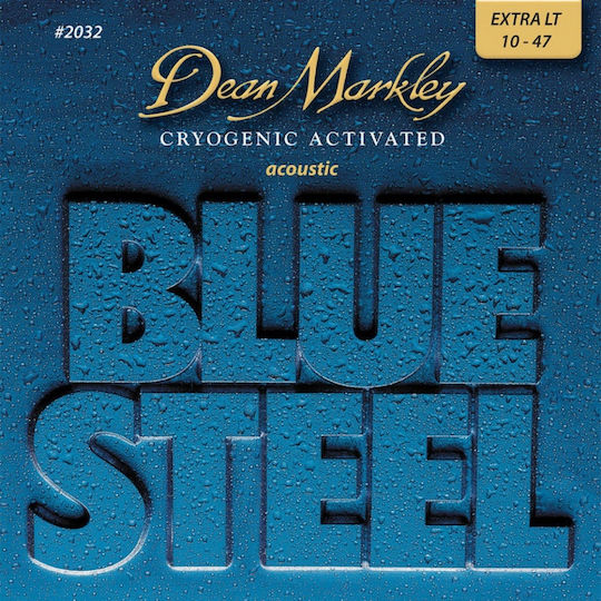 Dean Markley Blue Steel Струни За Акустична Китара Бронзови Набор 10 - 47 Extra Light