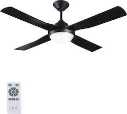 Lucci Air Banksia LED DC 213139 Ventilator de Tavan 122cm cu Lumină și Telecomandă Negru