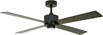 Lucci Air Newport WL DC 213170 Ceiling Fan 137cm with Light and Remote Control Brown