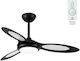 Spot Light Ventilator De Tavan 112cm Cu Lentile De Mărire Negru