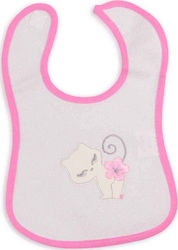 Cangaroo Kitty Bib Fabric with Hoop & Loop Fastener Pink 104347