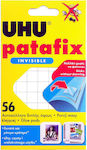 UHU Κόλλα Αυτοκόλλητο Patafix Invisible 56 Glue Pads