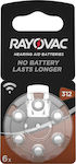 Rayovac Acoustic Special Μπαταρίες Ακουστικών Βαρηκοΐας 312 1.4V 6τμχ
