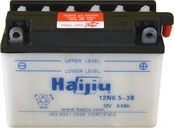 HaiJiu Motorradbatterie 12N6.5-3B mit Kapazität 6.5Ah