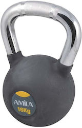 Amila Gray Rubber Kettlebell 16kg