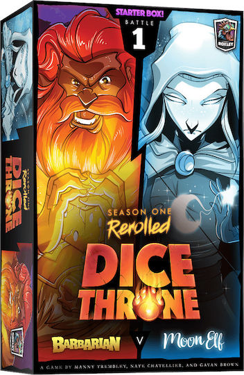 Extensie de Joc Dice Throne: Season One ReRolled Box 1 - Barbarian vs Moon Elf pentru 2-6 Jucători 8+ Ani (EN) Roxley