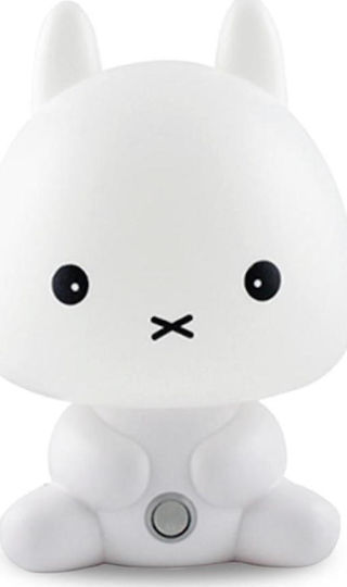 Lucas Kids Decorative Lamp Kitten with Color Changes White 15x15x25εκ.