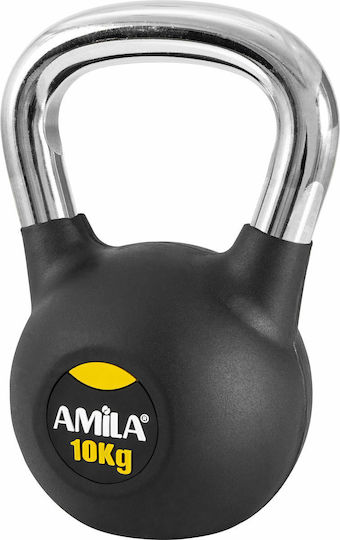 AMILA Kettlebell Rubber 10kg Black