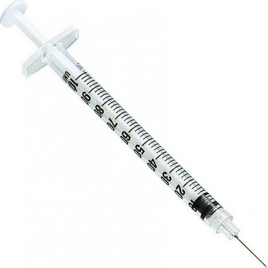 Bournas Medicals SoftCare Σύριγγα Ινσουλίνης 1/2" 27G 1ml 1τμχ
