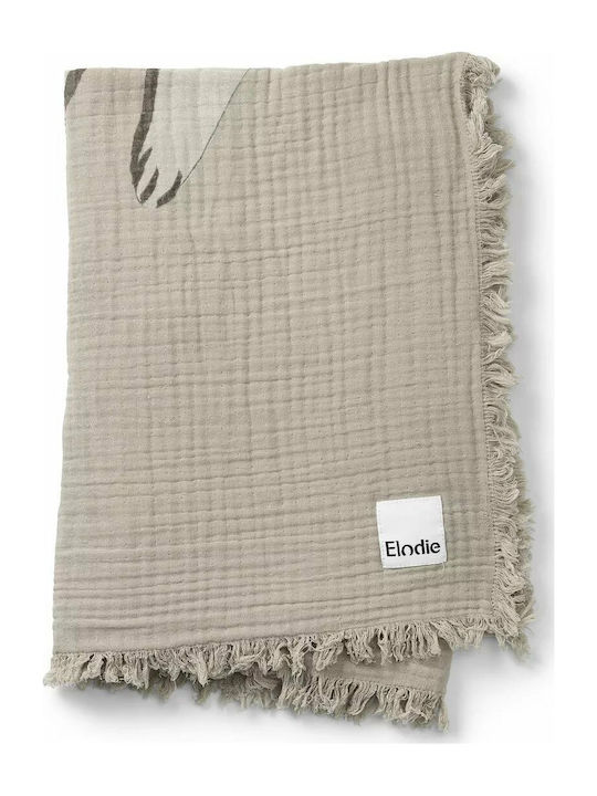 Elodie Details Kindness Cat Muslin Swaddle Wrap Brown 75x100cm.