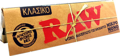 Raw Classic Χαρτάκια Στριφτού Τσιγάρου 50 φύλλα 1τμχ