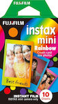 Fujifilm Color Instax Mini Rainbow Instant Φιλμ (10 Exposures)