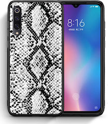 Smartfits Umschlag Rückseite Kunststoff Mehrfarbig (Xiaomi Mi 9) A00_Sm1-Xi-Mi9_AnimalWhiteSnake_