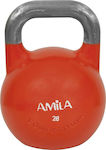 AMILA Red Cast Iron Kettlebell 28kg