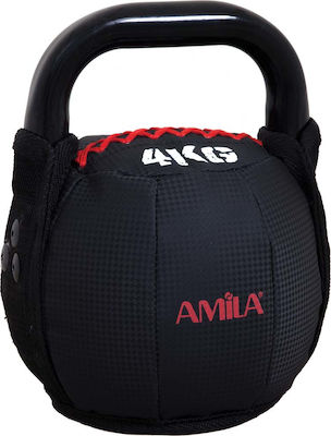 Amila Kettlebell από PVC 8kg Μαύρο