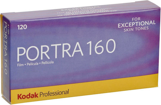 Kodak Color Negative Portra 160 Roll Film 120 (5x16 Exposures)