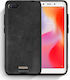 Smartfits Umschlag Rückseite Kunststoff Schwarz (Redmi 6a)