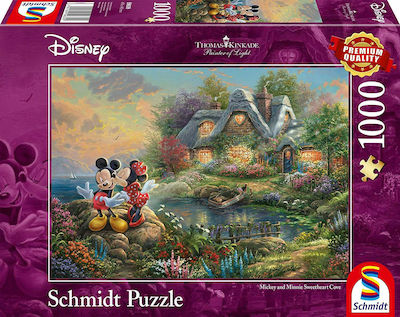 Thomas Kinkade: Disney Mickey & Minnie Puzzle 2D 1000 Pieces