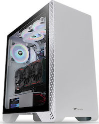 Thermaltake S300 Gaming Midi Tower Κουτί Υπολογιστή με Πλαϊνό Παράθυρο Snow Edition