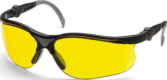 Husqvarna Yellow X Γυαλιά Εργασίας για Προστασία με Κίτρινους Φακούς