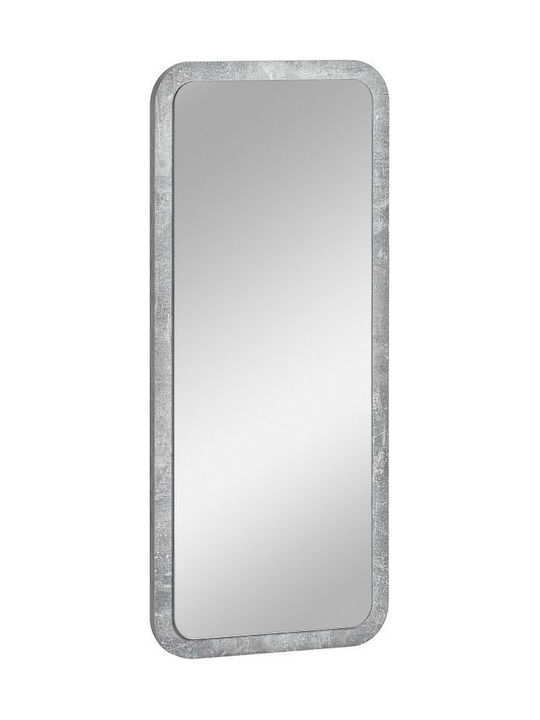 Polihome Quarry II Wall Mirror with Gray Metallic Frame 80x35cm 1pcs