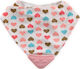 Lorelli Pink Hearts Bandana Tesatura cu buton Roz