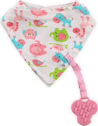 Lorelli Pink Elephants Bandana Stoff mit Taste ...