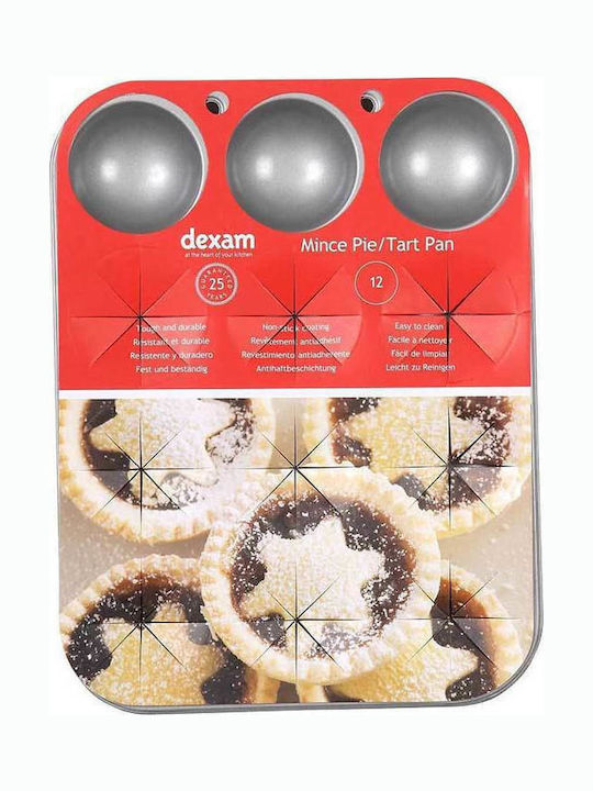 Dexam Φόρμα Ζαχαροπλαστικής για Cupcakes/Muffins από Αλουμίνιο 12 Θέσεων 28.5x22εκ.