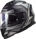 LS2 FF800 Storm Faster Full Face Helmet with Sun Visor ECE 22.05 1400gr Matt Titanium