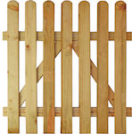 Showood Poartă de Gard din Lemn în Culoarea Bej 80cm x 1.0m