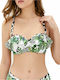 Dorina Underwire Bikini Bra with Ruffles Koani with Detachable & Adjustable Straps Multicolour Floral