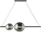 Ondaluce Fufi Pendant Light LED Rail with Warm White Light Black