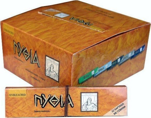 Pythia Unverarbeitet Braun Zigarettenpapiere King Size mit Kegelspitzen 32 Blätter 24Stück