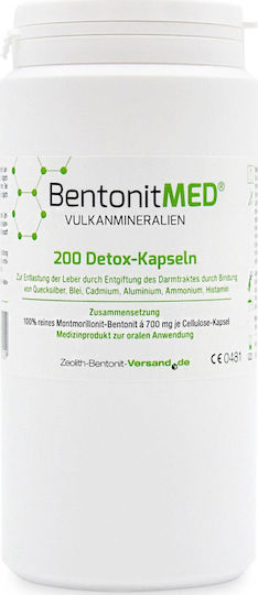Zeolith-Bentonit-Versand Detox 700mg 200 κάψουλες