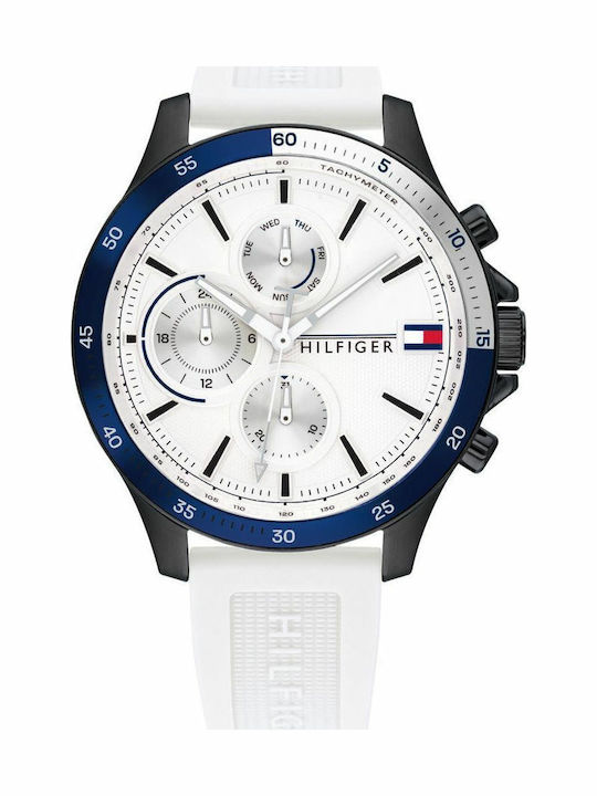 Tommy Hilfiger Bank Ρολόι Μπαταρίας με Καουτσούκ Λουράκι