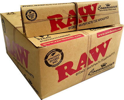 Raw Classic Zigarettenpapiere Schlank King Size mit Kegelspitzen 32 Blätter 24Stück