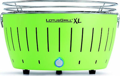 LotusGrill Inox Portabil Grătar cu Cărbune Verde 40.5buccm.