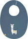 Laessig Llama Waterproof Bib Fabric with Hoop & Loop Fastener Navy Blue