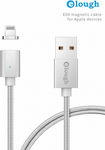 Magnetic USB to Lightning Cable Ασημί 1m (Elough E04)