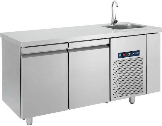 Bambas Frost Commercial Refrigerator 358lt with 2 Doors 0/+10°C L159xD70xH85cm