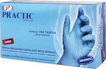 Practic Super Plus Nitrile Examination Gloves Powder Free Blue 100pcs