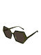 Zeus & Dione Hexagon Feminini Ochelari de soare cu Verde Cadru
