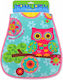Stephen Joseph Owl Bib Fabric with Hoop & Loop Fastener & Pocket Green
