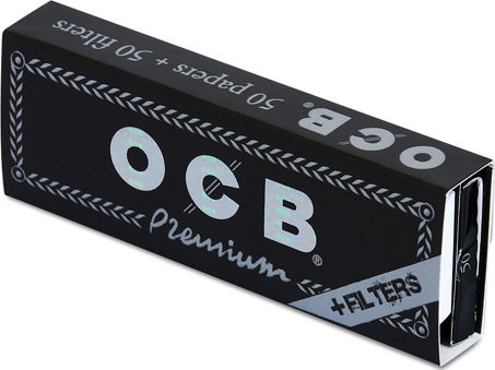 Ocb Premium Χαρτάκια Στριφτού Τσιγάρου 1+1/4 με Τζιβάνες 50 φύλλα 1τμχ