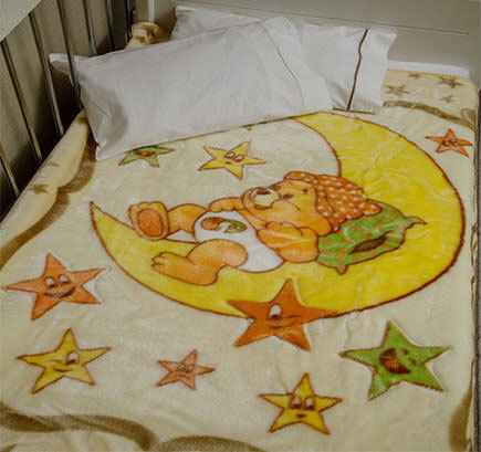 Homeline Blanket Cot 2322 Velvet Multicolour 100x120cm